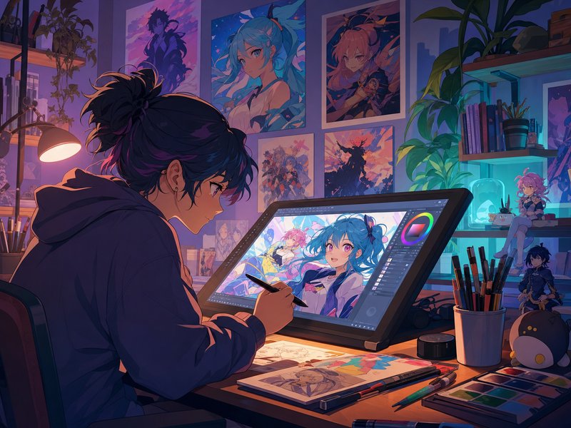 香蕉视频 - 动漫数字艺术创作教程